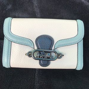 NWT-Coach Jade medium envelope wallet-chalk multi